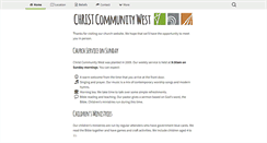 Desktop Screenshot of christcommunitywest.org.au