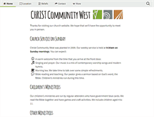 Tablet Screenshot of christcommunitywest.org.au